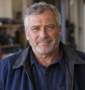 business owner with grey hair